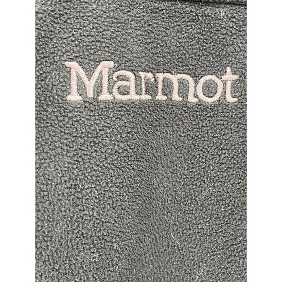 Marmot‎ Mens Windstopper Black Full-Zip Fleece Jacket Large Pockets Velcro Cuffs - Picture 8 of 15